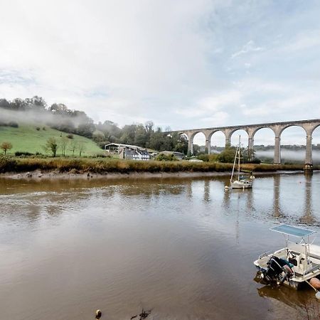 Calstock Viaduct River View & Outdoor Bath - Couples Retreat מראה חיצוני תמונה